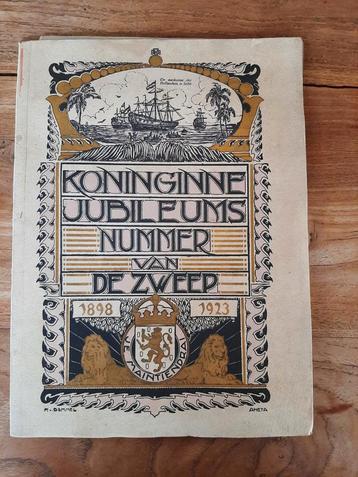Oud tijdschrift Koningin Wilhelmina Jubileum 1923 beschikbaar voor biedingen