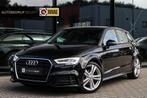 Audi A3 Sportback 1.0 TFSI S-line - LED - NAVI - CRUISE, Gebruikt, Zwart, Origineel Nederlands, Bedrijf
