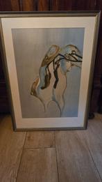 Schilderij aquarel  Dooi van een bevroren katje, Antiek en Kunst, Kunst | Schilderijen | Klassiek, Ophalen