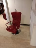 Leren relaxstoel met verstelbare rugleuning, Ophalen