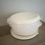 Tupperware micro plus magnetron schaal beige 1,5L, Huis en Inrichting, Keuken | Tupperware, Ophalen of Verzenden, Zo goed als nieuw