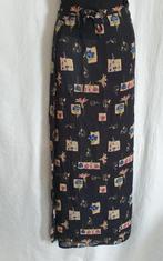 Leuke lange donkere wikkelrok. Mt M, Kleding | Dames, Maat 38/40 (M), ., Zwart, Ophalen of Verzenden