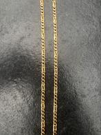 14 karaat massief gouden fantasie schakel ketting (47cm), Sieraden, Tassen en Uiterlijk, Kettingen, Ophalen of Verzenden, Zo goed als nieuw