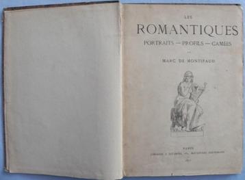 Les Romantiques Portraits-Profils-Camees, Marc de Montifaud beschikbaar voor biedingen