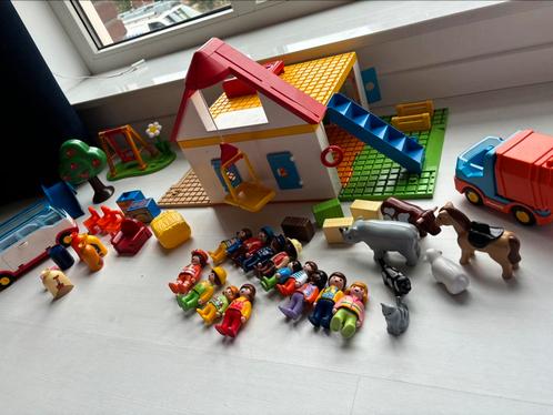 Playmobil 123 boerderij bus speeltuin, Kinderen en Baby's, Speelgoed | Playmobil, Zo goed als nieuw, Ophalen of Verzenden