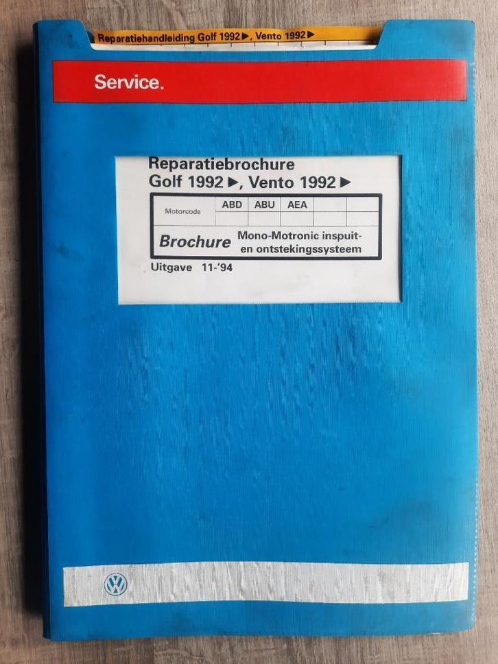 Werkplaatsboek Vw Golf 3 + Vento Inspuitsysteem ABD ABU AEA, Boeken, Auto's | Boeken, Gelezen, Volkswagen, Ophalen of Verzenden