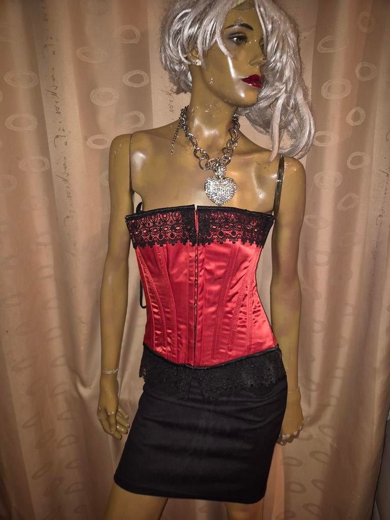 Prachtige Korset Bustier XS/S - Valentijns Special!, Valentyne, Ophalen of Verzenden, Rood, Body of Korset