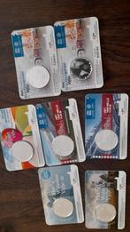 Coincards  7 stuks, Ophalen of Verzenden, Koningin Beatrix, Euro's