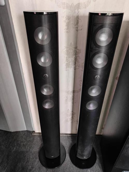 Canton cd200 speaker zwart hoogglans, Audio, Tv en Foto, Luidsprekers, Gebruikt, Front, Rear of Stereo speakers, 120 watt of meer