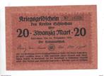 schlochau 20 mark 14/11/1918 475.03b, Verzenden, Duitsland, Los biljet