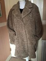 District Teddy Jas beige bruin mt 42, Kleding | Dames, Jassen | Winter, Ophalen of Verzenden, Zo goed als nieuw, Maat 42/44 (L)