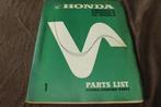 Honda CB250 CB350 CL350 K4 1972 motorcycle parts list, Ophalen of Verzenden, Honda