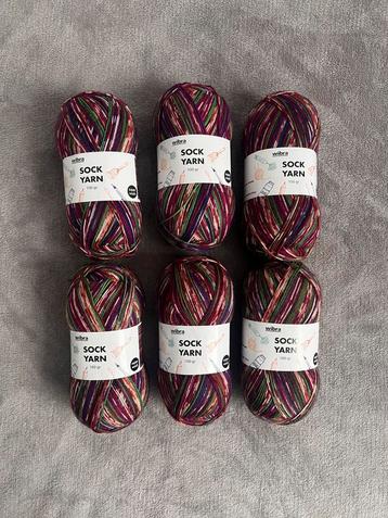 Wibra sokkenwol - 6 bollen - nieuw beschikbaar voor biedingen