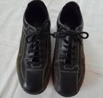 Zwarte leren heren schoenen met vetersluiting., Ophalen of Verzenden