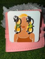 Hello Kitty Zilveren Oorbellen met Peridot, Nieuw, Ophalen of Verzenden, Met edelsteen, Knopjes of Stekers