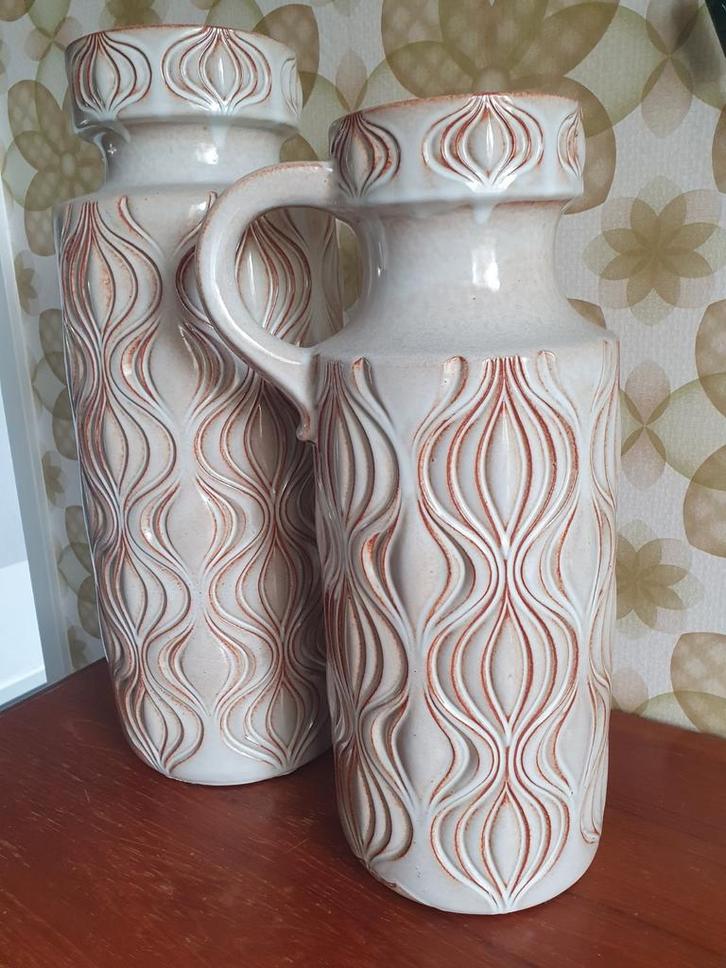 West Germany uienvaas 485-45., Huis en Inrichting, Woonaccessoires | Vazen, Zo goed als nieuw, Overige kleuren, Minder dan 50 cm