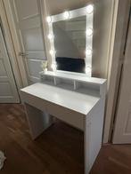 Leuke kaptafel met verlichting en lades, Ophalen, Overige materialen, 100 tot 150 cm, 50 tot 100 cm
