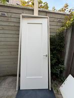 Houten binnendeur met kozijn, Ophalen, Gebruikt, 80 tot 100 cm, 215 cm of meer