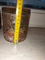 Mooi brocante waxine glas glaasje kandelaar, Huis en Inrichting, Woonaccessoires | Kandelaars en Kaarsen, Overige materialen, Overige kleuren