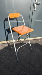 3 Klapstoelen - Zithoogte 63 cm - Gebruikssporen, Ophalen, Gebruikt, IJzer