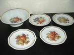 Rosenthal Bavaria div 4x fruit borden + fruitkom (schaal), Ophalen of Verzenden
