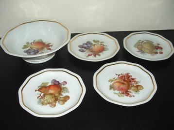 Rosenthal Bavaria div 4x fruit borden + fruitkom (schaal)  beschikbaar voor biedingen