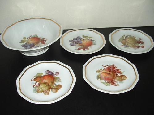 Rosenthal Bavaria div 4x fruit borden + fruitkom (schaal), Antiek en Kunst, Antiek | Servies los, Ophalen of Verzenden