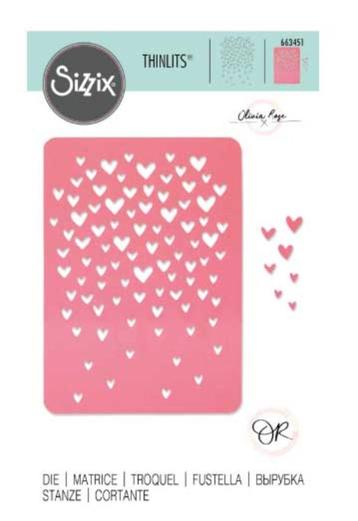 Sizzix Thinlits Drifting Hearts #663451 beschikbaar voor biedingen