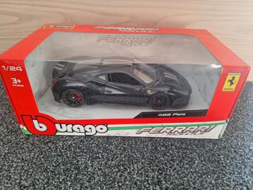 Ferrari 488 Pista 1/24 - Bburago Modelauto beschikbaar voor biedingen