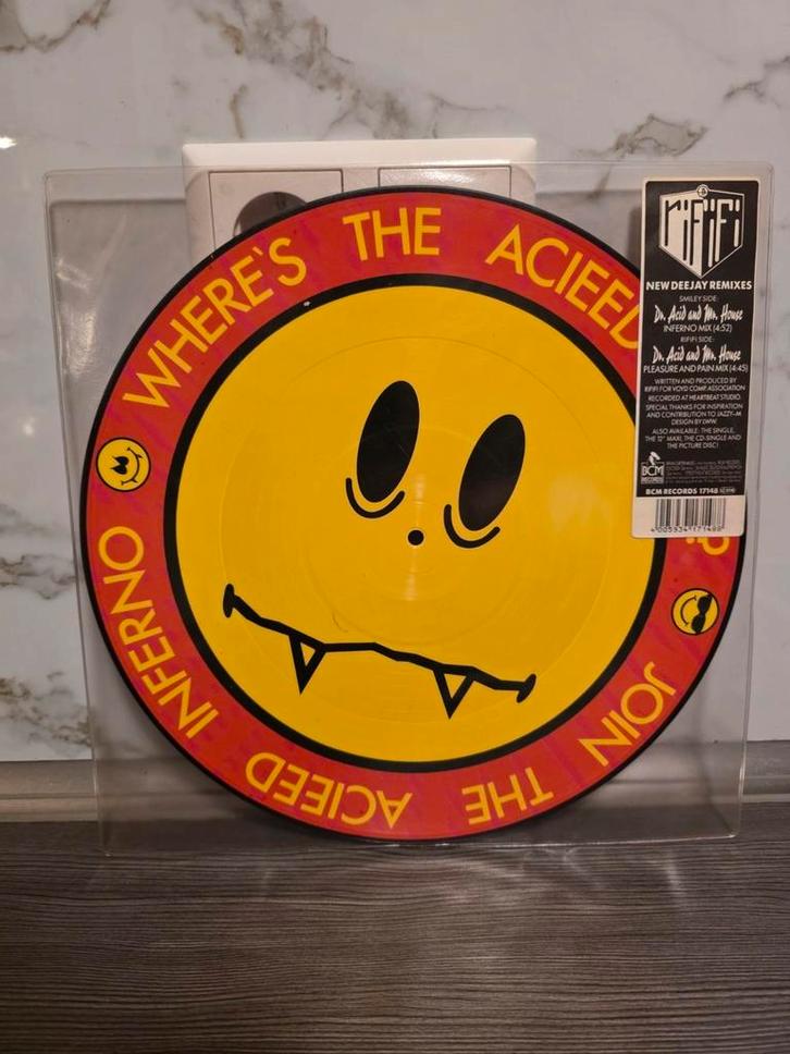 Riffi – Join The Acieed Inferno / Where’s The Acieed (Pic), Cd's en Dvd's, Vinyl | Dance en House, Zo goed als nieuw, Dance Populair