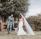 Prachtige Enzoani trouwjurk maat s inclusief sluier, Ophalen, Trouwjurk, Wit, Enzoani