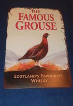 Wandbord the famous grouse, Verzamelen, Merken en Reclamevoorwerpen, Ophalen of Verzenden, Nieuw, Reclamebord