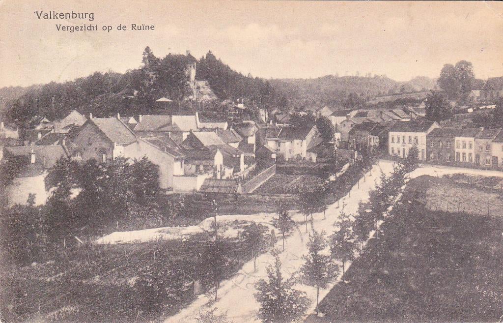 06380 Valkenburg - Vergezicht op de Ruïne - gel. 1919, Verzenden, Voor 1920, Gelopen, Limburg