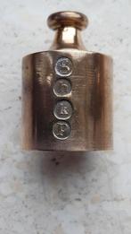 gewichtje 1 ons - gewichten (H2), Antiek en Kunst, Antiek | Koper en Brons, Ophalen of Verzenden, Koper