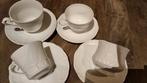 4 X KOP EN SCHOTEL BROCANTE WIT, Ophalen of Verzenden
