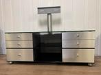 Spectral Mediameubel met TV Steun Optie, Huis en Inrichting, Kasten | Televisiemeubels, Ophalen, Gebruikt, 150 tot 200 cm, Glas