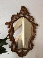 Grote wandspiegel in romantisch Hollywood Regency, Ophalen of Verzenden, Minder dan 50 cm