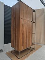 Teakhouten kast met metalen frame, Antiek en Kunst, Antiek | Meubels | Kasten, Ophalen of Verzenden