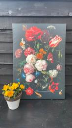 Prachtig groot Flora Bloemen stilleven doek, Antiek en Kunst, Kunst | Schilderijen | Abstract, Ophalen of Verzenden