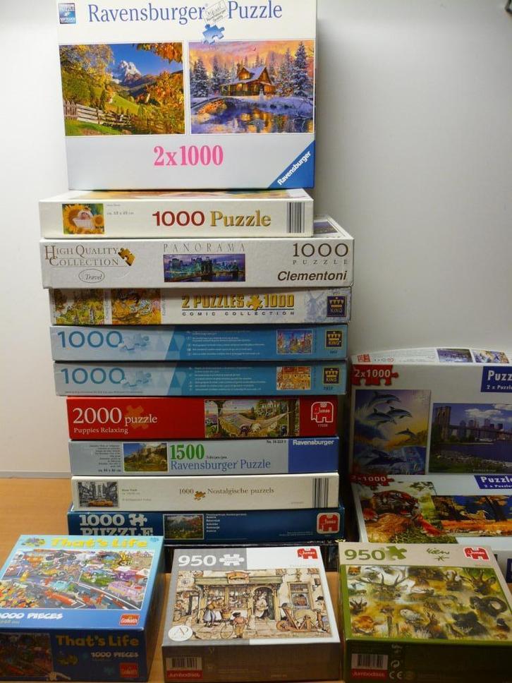 Diverse puzzels Jumbo, Ravensburger, Clementoni, That's life, Hobby en Vrije tijd, Denksport en Puzzels, Zo goed als nieuw, Legpuzzel
