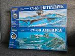 CV - 66 America en CV -63 Kittyhawk, Hobby en Vrije tijd, Modelbouw | Boten en Schepen, Ophalen of Verzenden, Nieuw, Overige merken