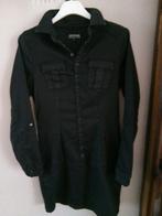 Leuke warme denim jurk van Geisha maat M, Maat 38/40 (M), Geisha, Zwart, Ophalen of Verzenden