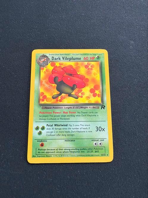 Dark Vileplume 30/82 WOTC NM, Hobby en Vrije tijd, Verzamelkaartspellen | Pokémon, Zo goed als nieuw, Losse kaart, Ophalen of Verzenden