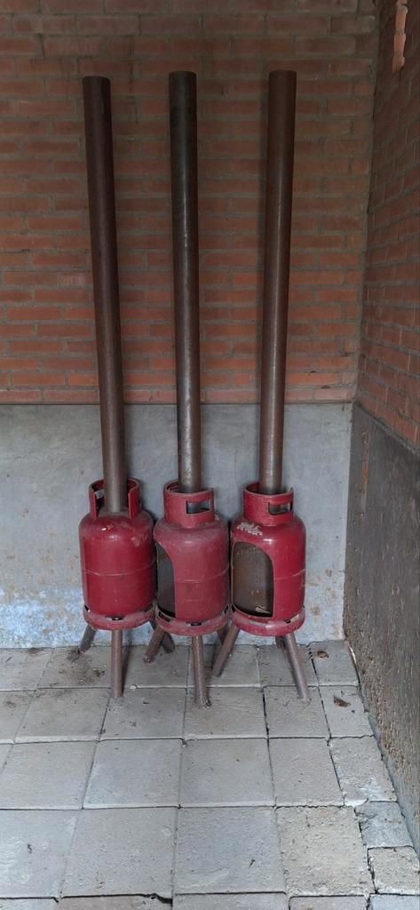 Terraskachel / Terrashaard - Gasfleskachel, Tuin en Terras, Tuinhaarden, Gebruikt, Ophalen