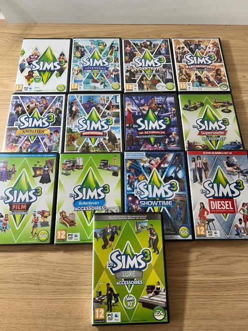 PC Sims 3 Basisspel + 12 Uitbreidingen & Accessoires, Spelcomputers en Games, Games | Pc, Zo goed als nieuw, 1 speler, Vanaf 12 jaar