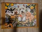 Schilderij met een puzzel van katjes , hondjes konijntje, Ophalen, Gebruikt, Wanddecoratie
