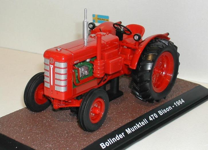 Bolinder. Munktell 470. BM. Bison v. Atlas schaal 1:32 nieuw, Hobby en Vrije tijd, Modelauto's | 1:32, Nieuw, Tractor of Landbouw