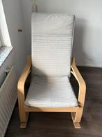 Schommelstoel poang, Huis en Inrichting, Stoelen, Ophalen, Zo goed als nieuw, Wit, Eén