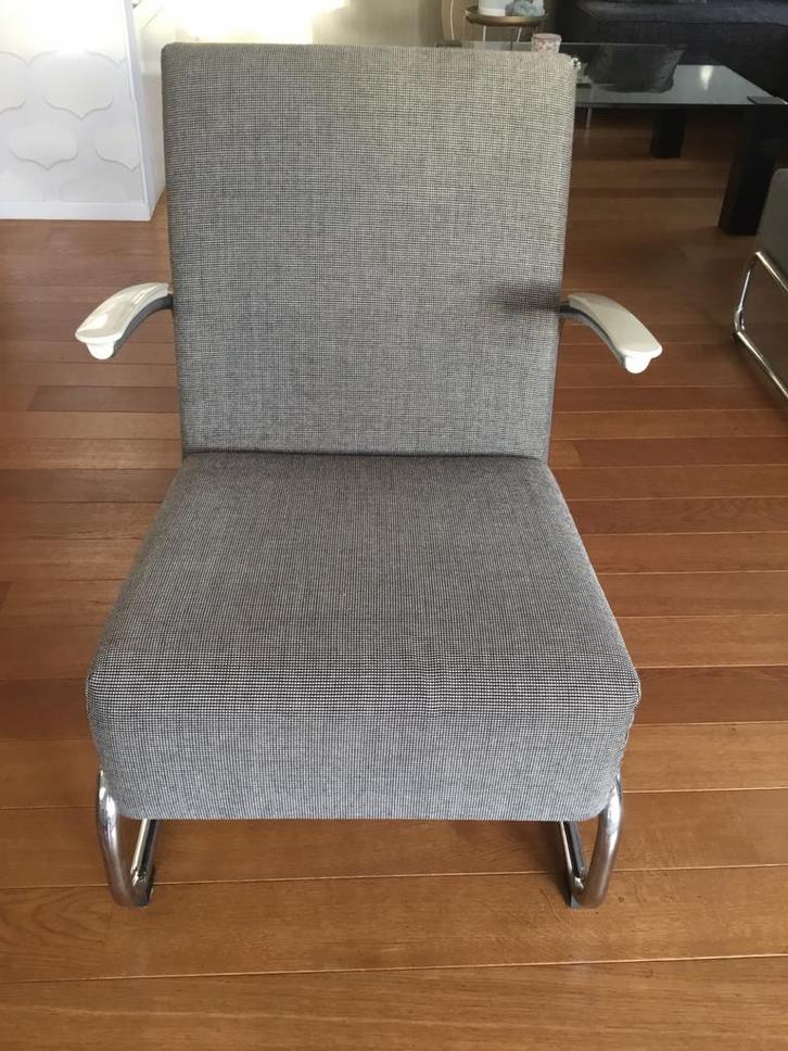 Gispen 405 fauteuil, Huis en Inrichting, Fauteuils, Gebruikt, 50 tot 75 cm, 75 tot 100 cm, Ophalen