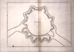 Zwolle. "Swoll". Vestingkaart, plattegrond. Merian 1654, Antiek en Kunst, Kunst | Etsen en Gravures, Ophalen of Verzenden